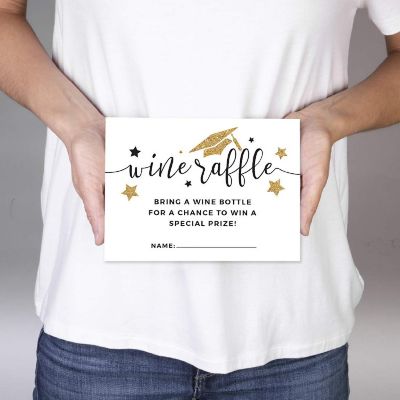 White Gold Wine Raffle Cards, 30pk Image 2