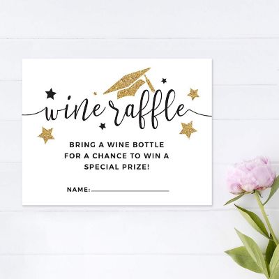 White Gold Wine Raffle Cards, 30pk Image 3