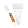 White Heart Skewer Sticks - 25 Pc. Image 1
