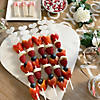 White Heart Skewer Sticks - 25 Pc. Image 1