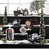 White Helicopter Desk Clock  9.5X2X7" Image 1