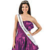 White Homecoming Court Sash Image 1