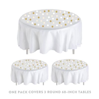 White Ivory Gold Confetti, 180-Pack Image 3