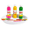 White Large Round Paint Trays - 6 Pc. Image 1