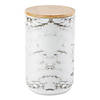 White Marble Ceramic Treat Canister Image 1