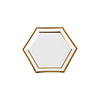 White Marble Dessert Paper Plates with Foil - 8 Ct. Image 1