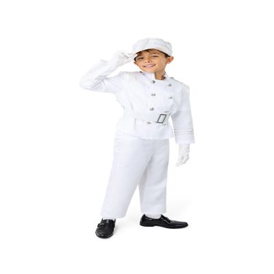 White Marching Band Costume S Image 1
