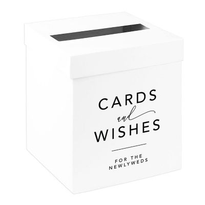 White Minimal Card Box 10x10x10 Image 1