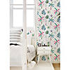 White Multi Nuit Tropicale Peel and Stick Wallpaper Image 2