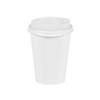 White Paper Coffee Cups with Lids - 24 Ct. Image 1