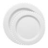 White Pearl String Round Disposable Plastic Dinnerware Value Set - (40 Settings) Image 1