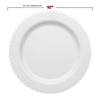 White Pearl String Round Disposable Plastic Dinnerware Value Set - (40 Settings) Image 2