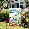 White Picket Fence Floral Outdoor Garden Flag 12.5" x 18" Image 2