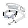 White Ring Bearer Dog Collar and Leash Image 1
