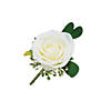 White Rose Boutonnieres - 6 Pc. Image 1