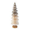 White Sisal Bottle Brush Christmas Tree Image 1
