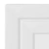 White Square Plastic Plates Dinnerware Value Set (120 Dinner Plates + 120 Salad Plates) Image 1