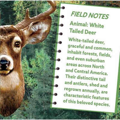 White Tail Deer 100 Piece Shaped Jigsaw Puzzle Image 3