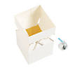 White Vertical Square Hourglass Favor Boxes - 12 Pc. Image 1