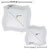 White Wave Plastic Dinnerware Value Set (120 Dinner Plates + 120 Salad Plates) Image 2