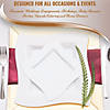 White Wave Plastic Dinnerware Value Set (120 Dinner Plates + 120 Salad Plates) Image 4