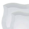 White Wave Plastic Dinnerware Value Set (40 Dinner Plates + 40 Salad Plates) Image 1