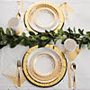 White with Gold Foil Dots Paper Dessert Plates - 8 Ct. Image 1