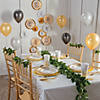 White with Gold Foil Dots Paper Dessert Plates - 8 Ct. Image 2