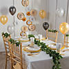 White with Gold Foil Dots Paper Dinner Plates - 8 Ct. Image 2