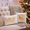 White with Gold Nativity Pillow Set - 2 Pc. Image 2