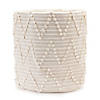 White Woven Cotton Basket (Set Of 2) 14"D X 13"H, 16"D X 15.5"H Cotton Image 1