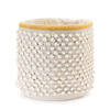 White Woven Cotton Basket (Set Of 2) 14"D X 13"H, 16"D X 15.5"H Cotton Image 2