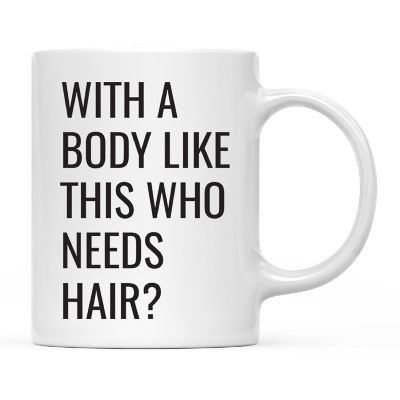 Who Needs Hair Dad Ceramic Mug Image 2