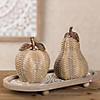 Wicker Apple And Pear Decor (Set Of 2) 5.75"H, 7"H Resin Image 3