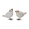 Wicker Standing Bird Figurine (Set Of 2) 4.5"H, 5.25"H Resin Image 1