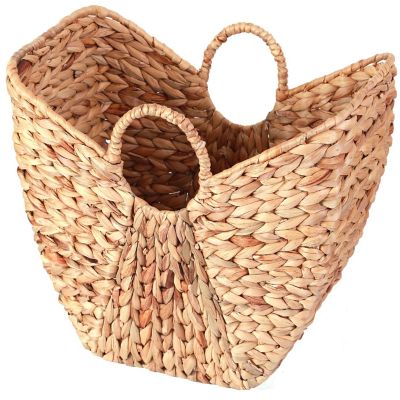 Wickerwise Large Wicker Laundry Basket with Round Handles Image 1