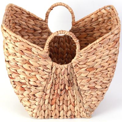 Wickerwise Large Wicker Laundry Basket with Round Handles Image 1