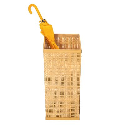 Wickerwise Natural Decorative Bamboo Umbrella Holder Stand for Indoor and Outdoor Image 1