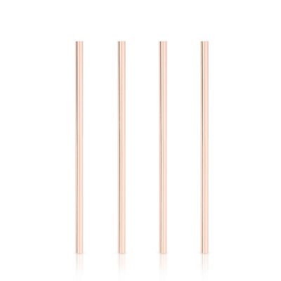 Wide Copper Cocktail Straws Image 1