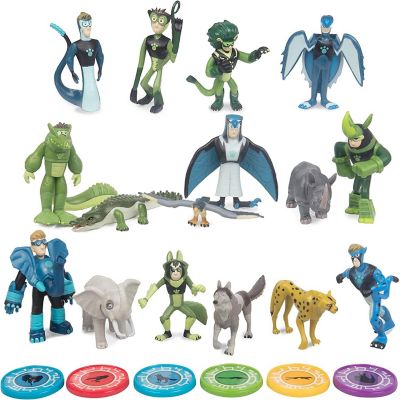 Wild Kratts Toys 22 Piece Collector Action Figure Set - Figures and Discs Image 1