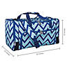 Wildkin Chevron Blue Weekender Duffel Bag Image 3