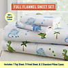 Wildkin Dinosaur Land 100% Organic Cotton Flannel Sheet Set - Full Image 1