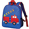 Wildkin Fire Truck Embroidered Backpack Image 1