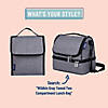 Wildkin Gray Tweed Lunch Bag Image 3