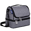 Wildkin Gray Tweed Two Compartment Lunch Bag Image 1