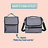 Wildkin Gray Tweed Two Compartment Lunch Bag Image 3