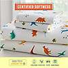 Wildkin Jurassic Dinosaurs 100% Cotton Flannel Fitted Crib Sheet Image 2