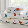 Wildkin Jurassic Dinosaurs 100% Cotton Flannel Sheet Set - Full Image 1