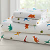 Wildkin Jurassic Dinosaurs 100% Cotton Flannel Sheet Set - Toddler Image 1