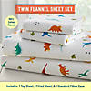 Wildkin Jurassic Dinosaurs 100% Cotton Flannel Sheet Set - Twin Image 1